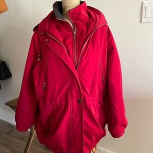 Nautica Red Heavyweight Jacket Size 1X